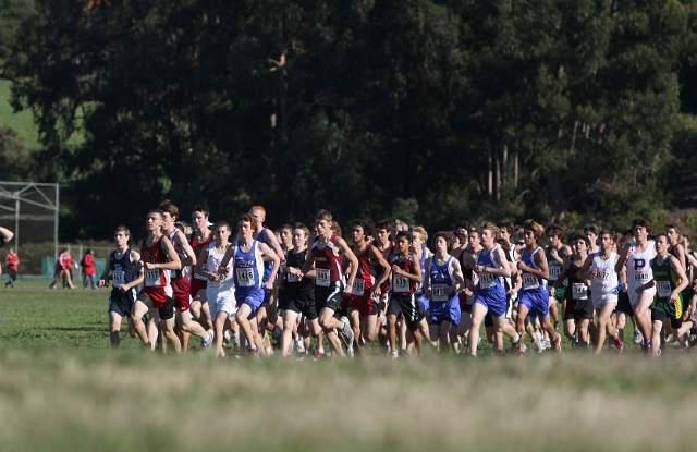 NCS XC D4 Boys-004.JPG - 2009 North Coast Section Cross Country Championships, Hayward High School, Hayward, California